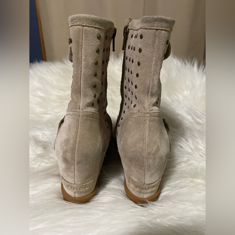 GUC Sorel Joan of Arctic Wedge II Studded Boots - US Size 8 - Picture 7 of 15